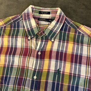 Polo by Ralph Lauren Plaid Short Sleeve Button Up Shirt‎ Kids Extra Large XL